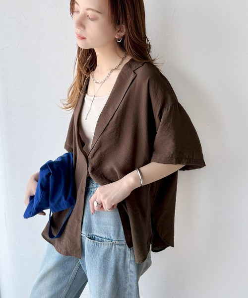 ヴィンテージ ブラウス シースルー シアー vintage レディース 古着 80s Shapely 襟 サテン 総レース タック シャツ