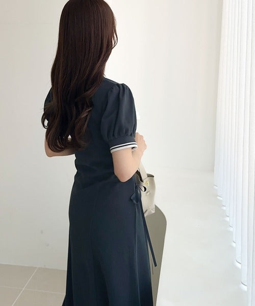 mily bilet】上品な雰囲気と、大人フェミニンさの融合。鹿の子胸刺繍