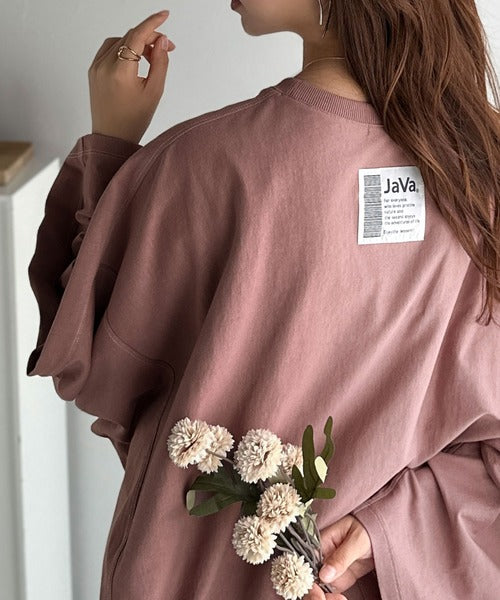 もと シャルティーナ JaVaジャバコラボ》ゆるっと大人カジュアル。綿100％ドルマン