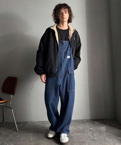Classical Origin】Front-Zip Loose Overalls／フロントジップ仕様