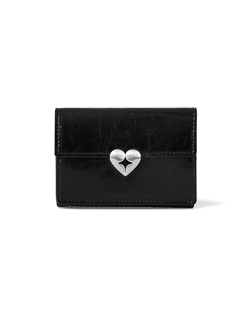 人気新作★安心国内発送【Fennec】HEARTY TRIPLE WALLETミニ財布 HEARTY TRIPLE WALLET - BLACK | ファッション通販サイト NUGU