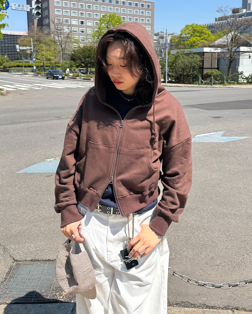 コットン2WAYフードジップアップ | ファッション通販サイト NUGU