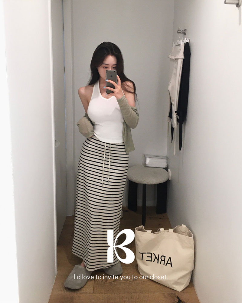 original] マキシストライプロングスカート | ファッション通販サイト NUGU