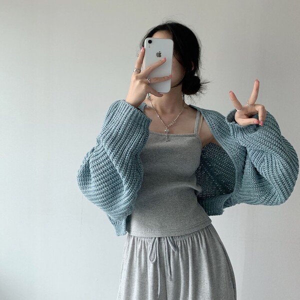 7color) メランジ ニット ボレロ | ファッション通販サイト NUGU