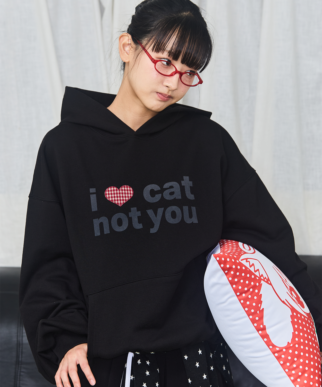トップス ITZAVIBE CAT GIRL EYE TRACK JACKET SNAP