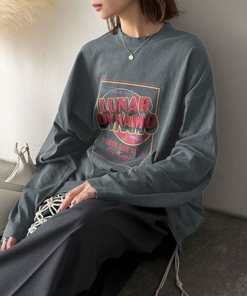 JaVa ジャバコラボ》キャッチーな大人Tee。綿100%ピグメントロゴ