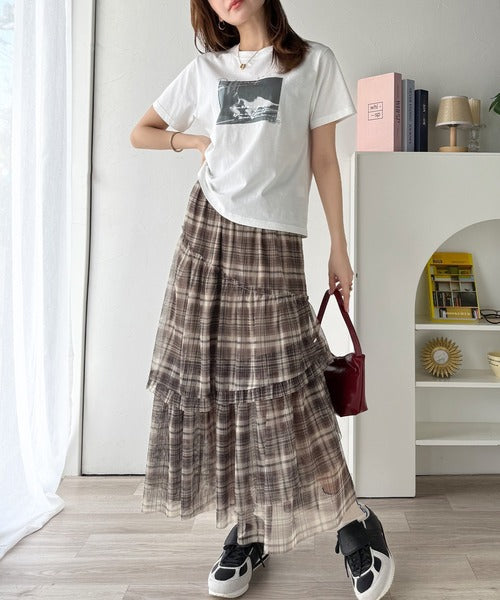 ☆ まぁまぁリンク（ノースリーブM 1枚、ショートスカートL 1枚）PXG SLY | FRONT PLEATS ショートスカート (スカート(ミニ) ) |SHEL