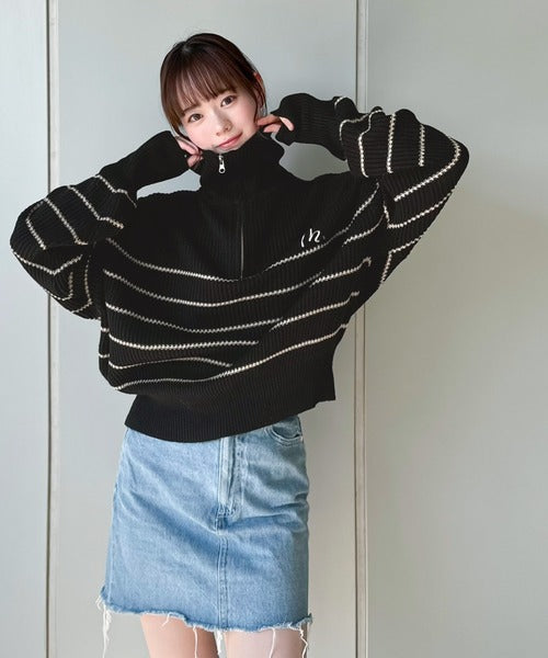 Titleist ネイビー ジップアップセーター Titleist ジップアップ セーター 【公式通販】