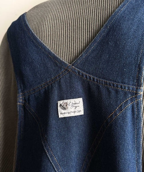 Classical Origin】Front-Zip Loose Overalls／フロントジップ仕様