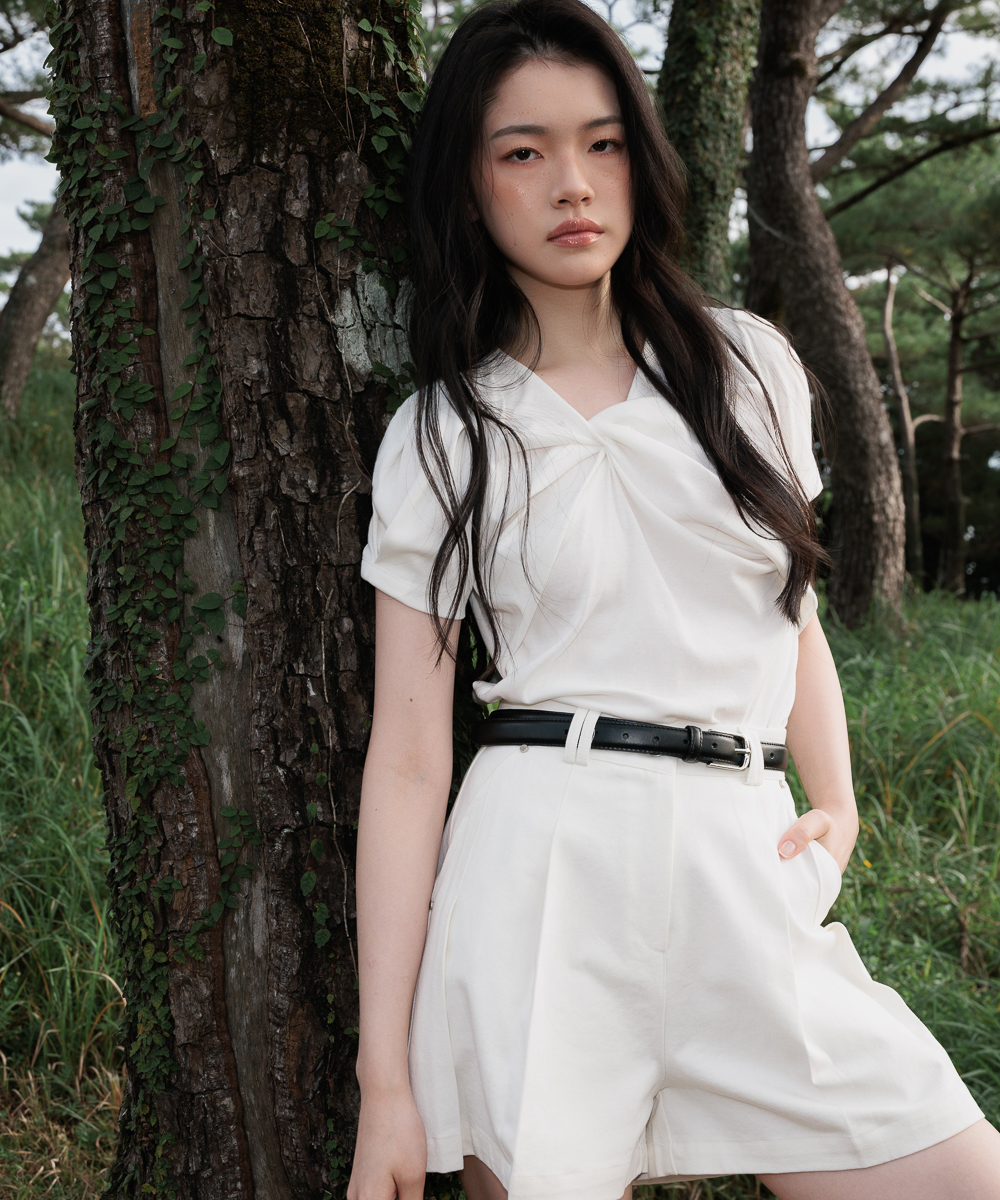 Twist Puff T-shirt [Ivory]