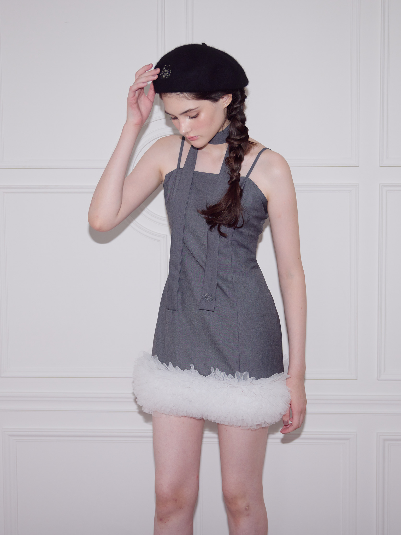 Tulle Bloom mini Dress | ファッション通販サイト NUGU