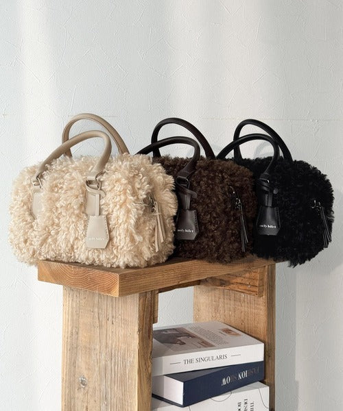 mily bilet】スタイルに温もりをプラス！キーチャーム使い2WAYボア