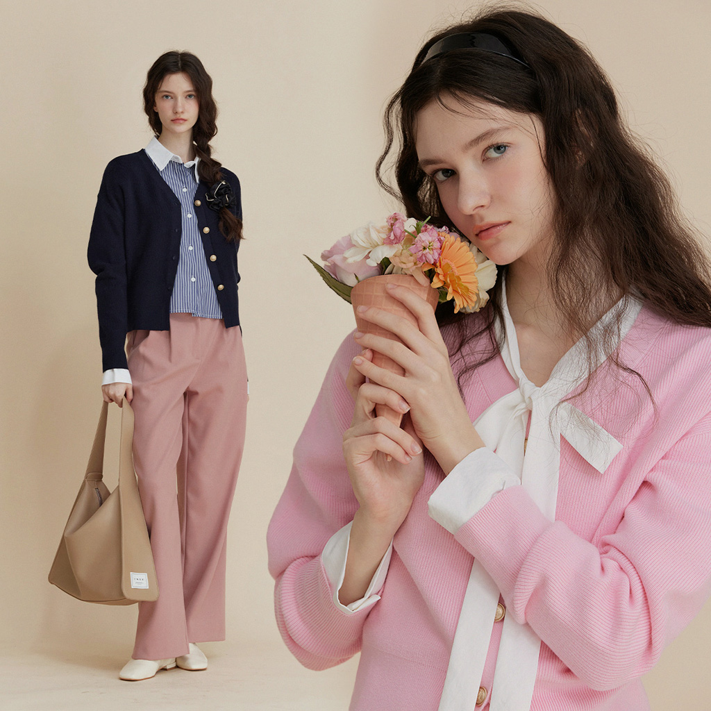 [Influencer pick] Virtu Puff V-Neck Cardigan