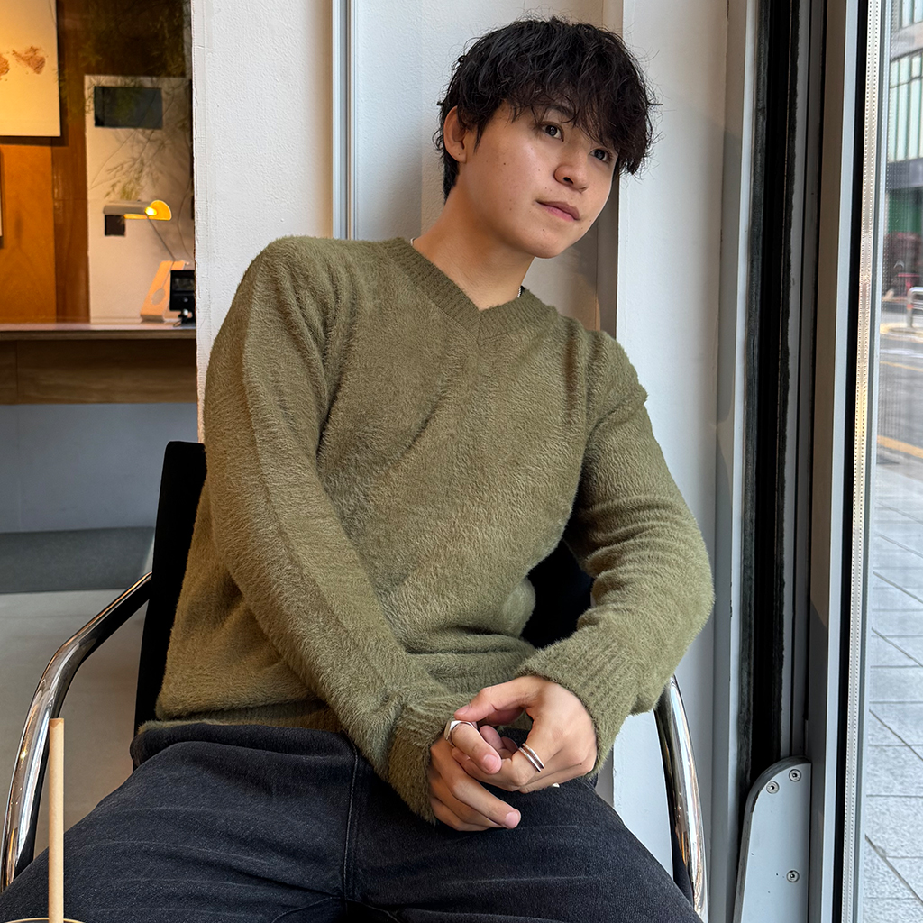 ソフトテクスチャーニットセーター | ファッション通販サイト NUGU