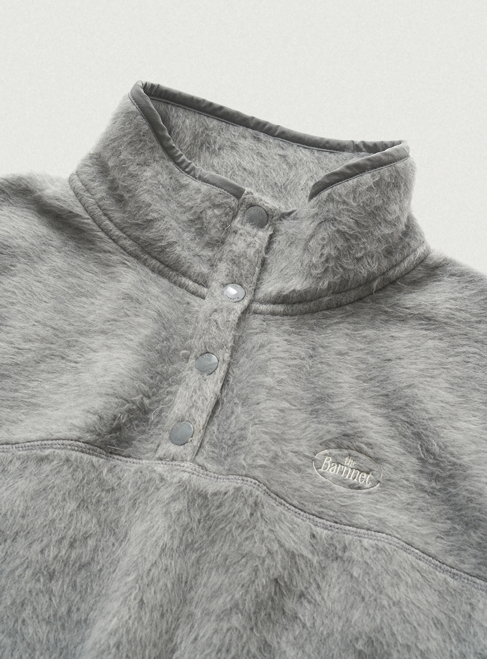 Pove Fleece Half-Snap Pullover_Grey | ファッション通販サイト NUGU