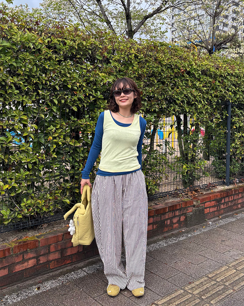 ボートネックTシャツレイヤードセット