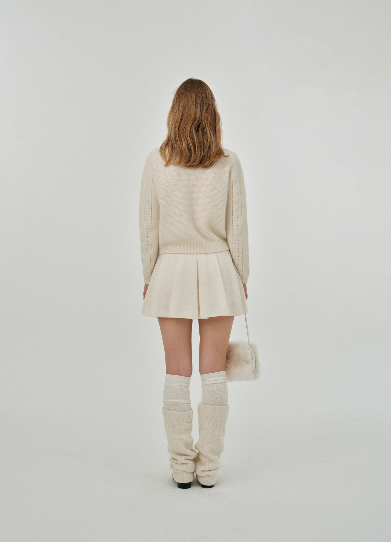 Bouclé Blair Pleated Mini Skirt - black | ファッション通販サイト NUGU