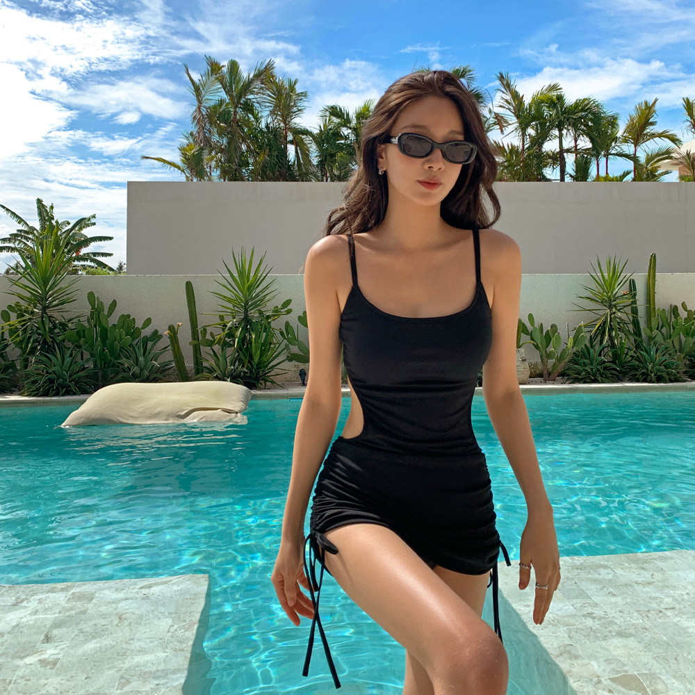 [original]サイドポイントワンピース水着