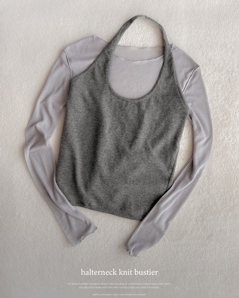 paloma wool グレー ホルターネック ビスチェ S paloma wool グレー ホルターネック ビスチェ S