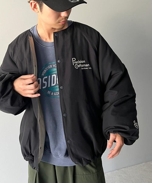 ネコカブリ ビューティフルシャドー リバーシブルパデッドジャケット ブルゾン DRAW CODE VINTAGE LIKE SHORT DAC JACKET/ドローコード