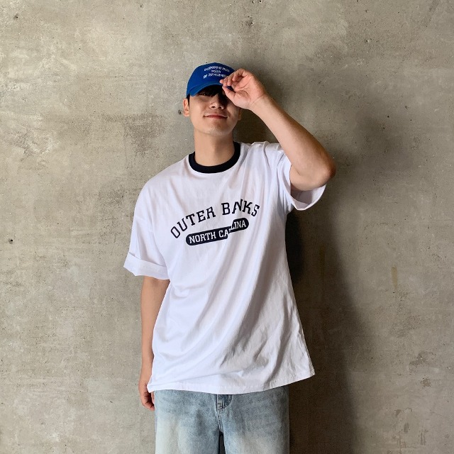 Retro casual short sleeve (2color)