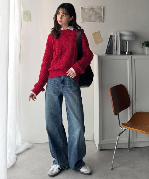 クラシカルなアラン編みが映える♪秋冬ムードをグッと高めるケーブル