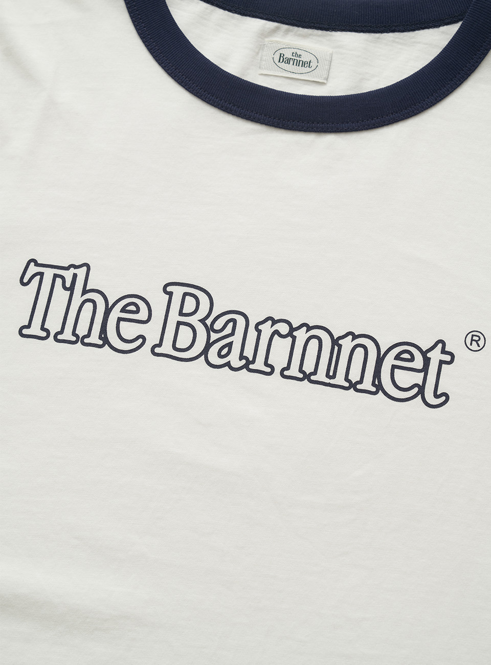 【The Barnnet】Basic Logo Ringer T-Shirt The Barnnet] Basic Logo Ringer T-Shirt_Navy 正規品 韓国