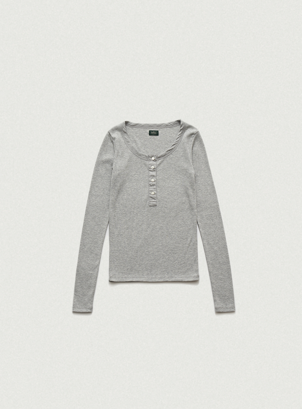 Ribbed Henley T-Shirt