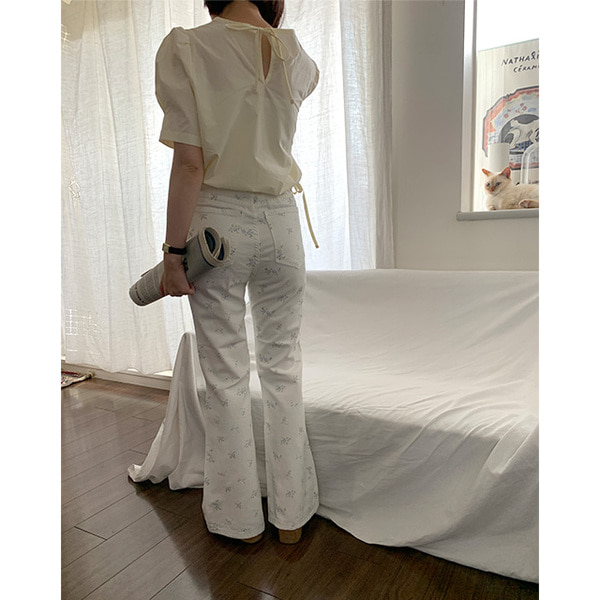 フラワーデニムパンツ | ファッション通販サイト NUGU