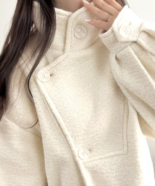 mily bilet】コクーンで魅せる。ウールライクリングニットスタンド