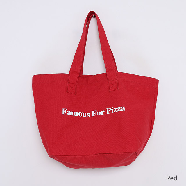 Famous For Pizza 赤 トートバッグ Famous for pizza bag | ファッション通販サイト NUGU