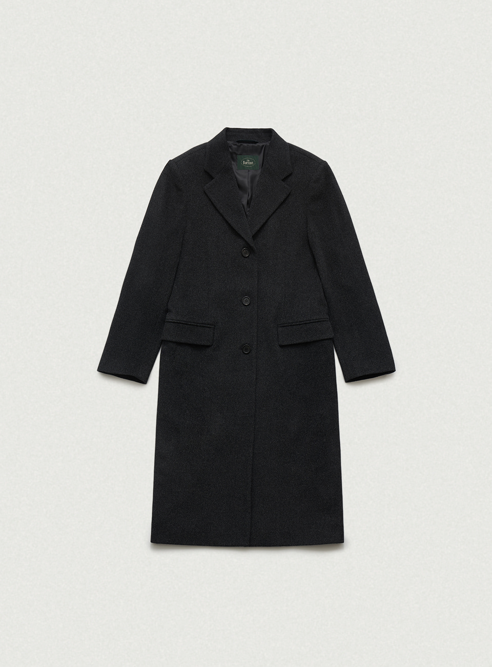Ennoble Wool Single Coat - Charcoal