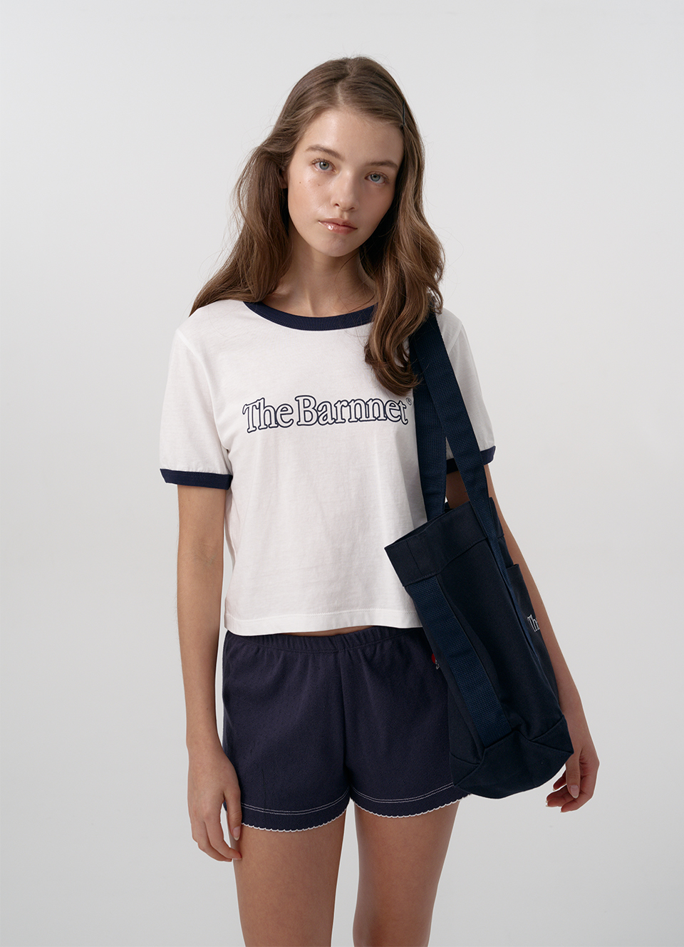 【The Barnnet】Basic Logo Ringer T-Shirt Basic Logo Ringer T-Shirt_White | ファッション通販サイト NUGU