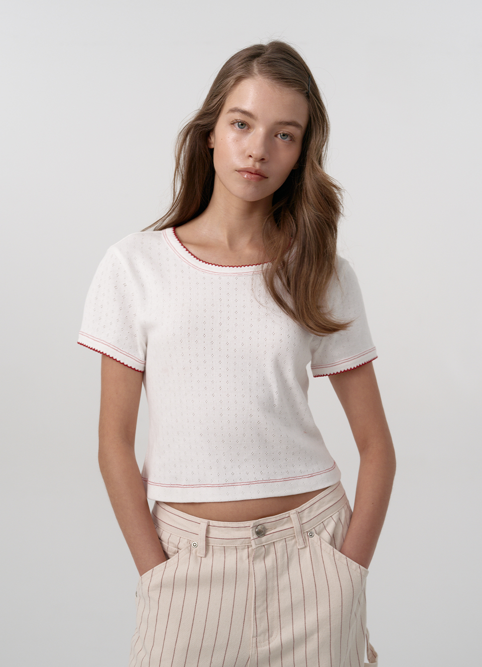 Heart Logo Top_White | ファッション通販サイト NUGU