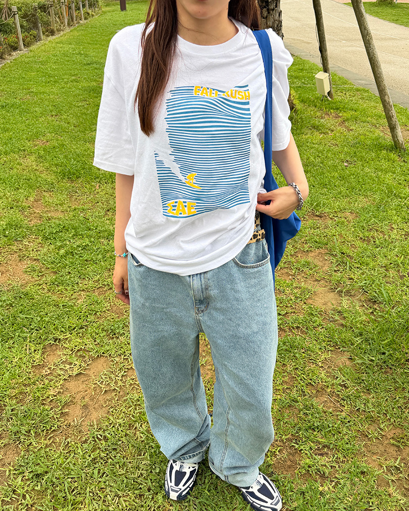 サーフプリントTシャツ