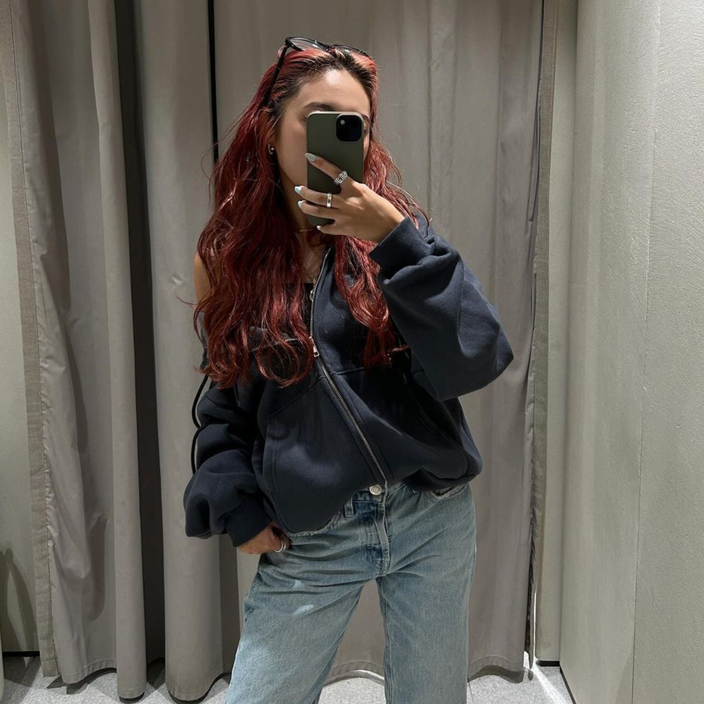 レタリングセミクロップドパーカー | ファッション通販サイト NUGU