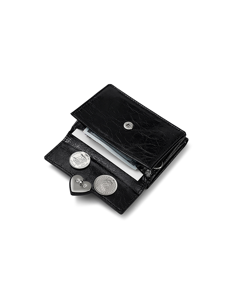 【FENNEC】HEARTY TRIPLE WALLET [公式正規品 / 関税・送料込み] HEARTY TRIPLE WALLET - BLACK | ファッション通販サイト NUGU