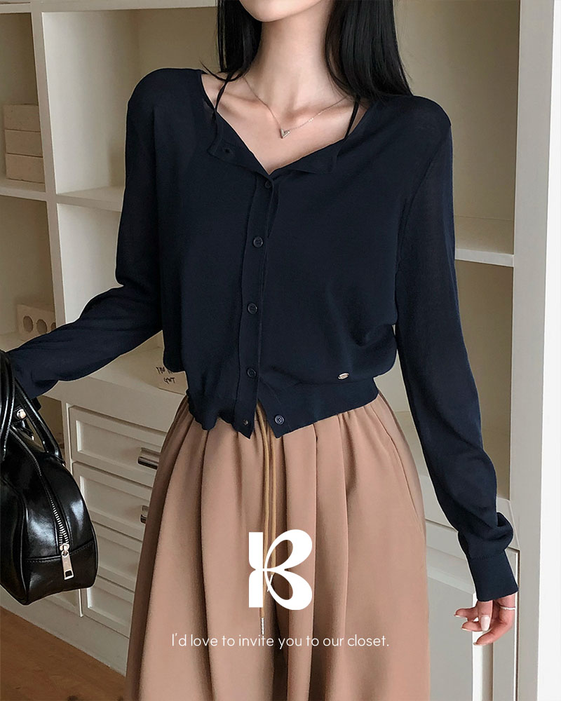 ロク　新作　シースルーカーディガン ロク 新作 シースルーカーディガン