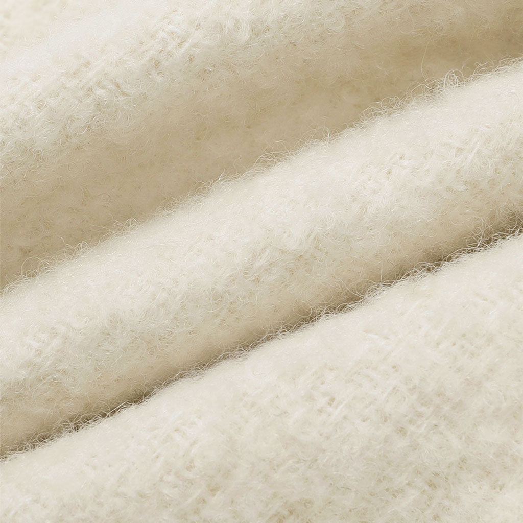 BOUCLE HALF WOOL JACKET, IVORY | ファッション通販サイト NUGU