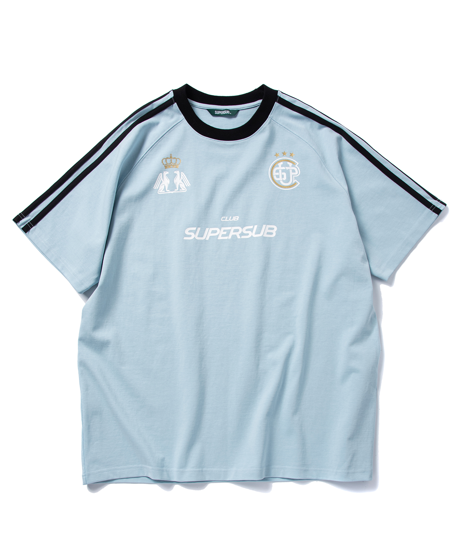 FLM Big Logo Jersey T-shirt-Sky Blue | ファッション通販