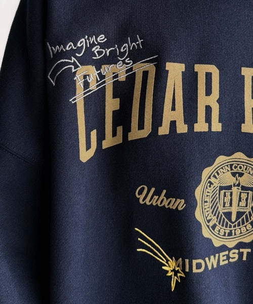 ユッキー☆様用 今っぽカジュアルの本命スウェット♪エンブレム風らくがき刺繍