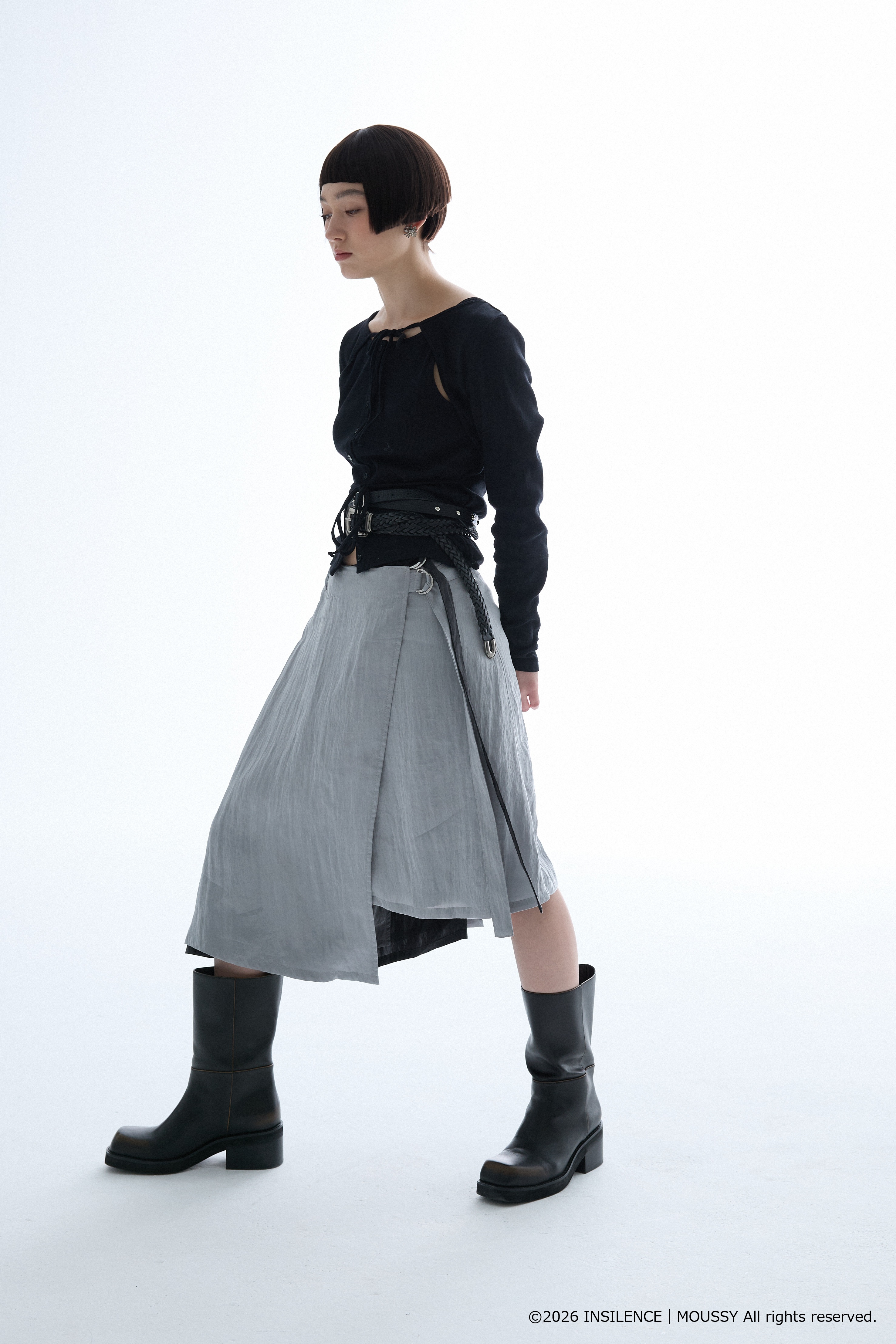 INSILENCE REVER WRAP SKIRT