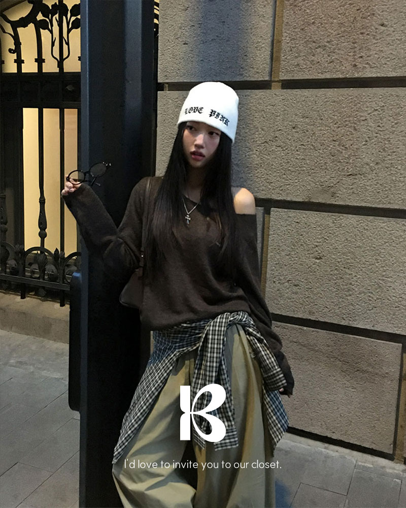 original]ヘアリールーズフィットニット | ファッション通販