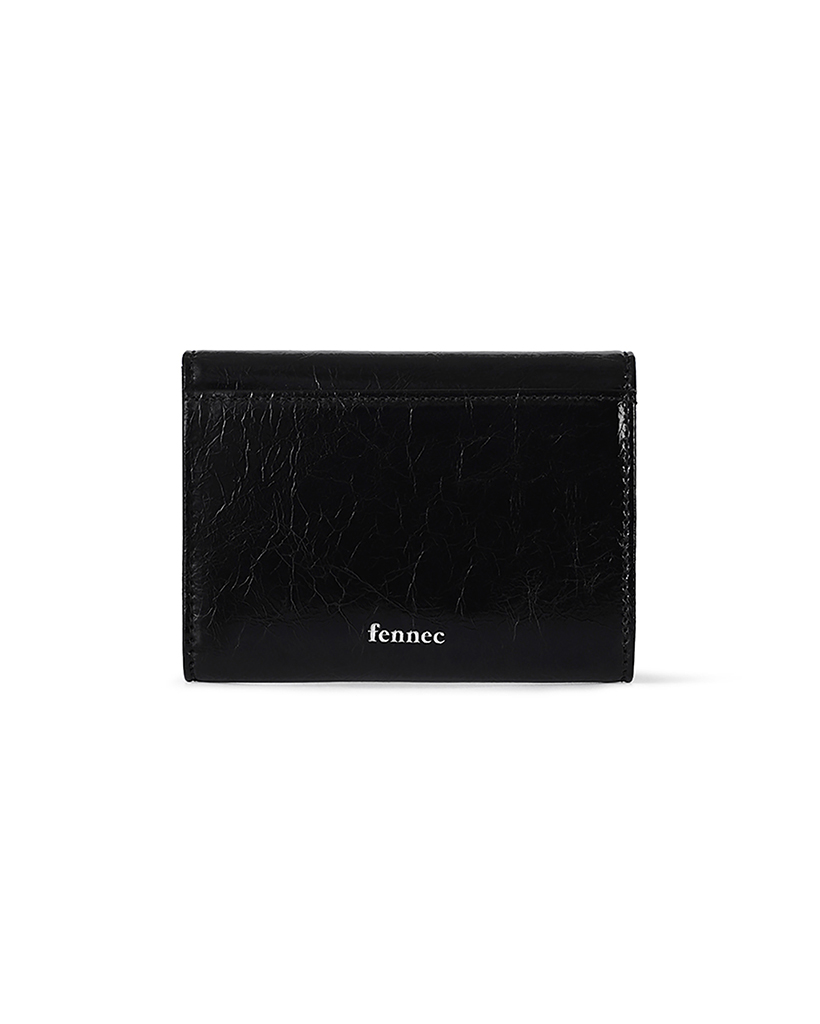 [FENNEC]★25SS★韓国人気★CRINKLE TRIANGLE DOCO WALLET CRINKLE TRIANGLE DOCO WALLET - BLACK - Fennec