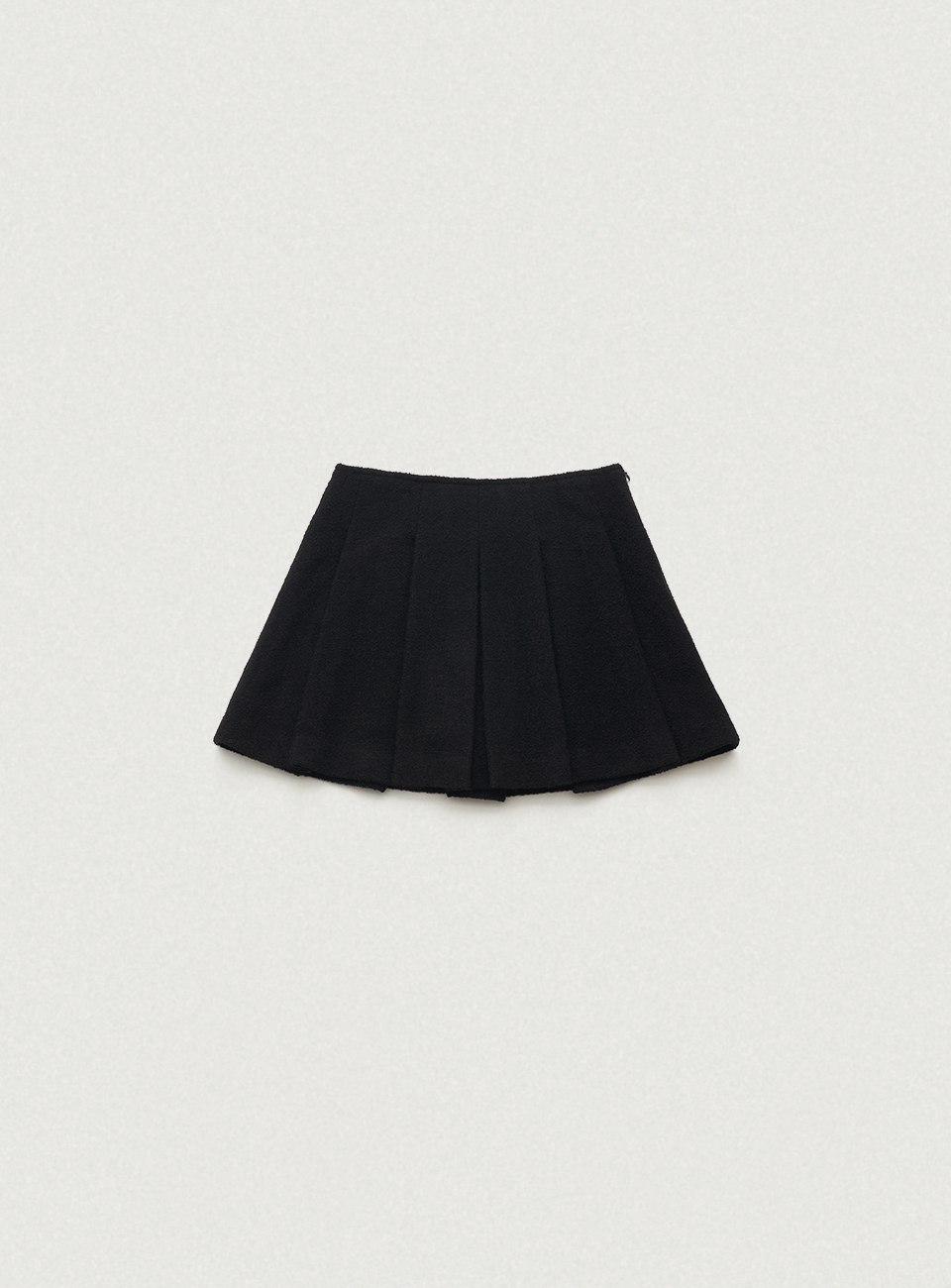 Bouclé Blair Pleated Mini Skirt - black | ファッション通販サイト NUGU