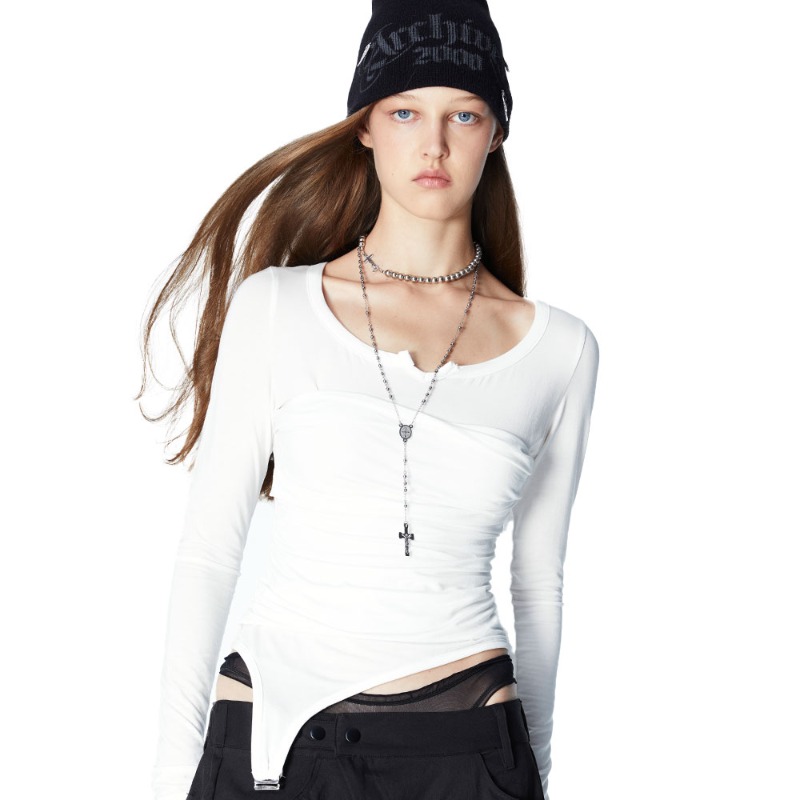 LEXI GARTER TOP (WHITE)