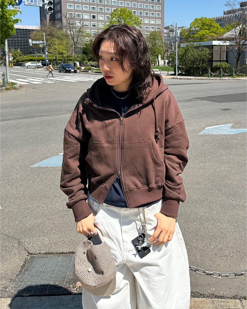 コットン2WAYフードジップアップ | ファッション通販サイト NUGU