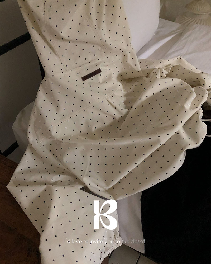 ウヌトレカ Cotton Jacquard Annabelle Print Shirring Dress | Pasand by