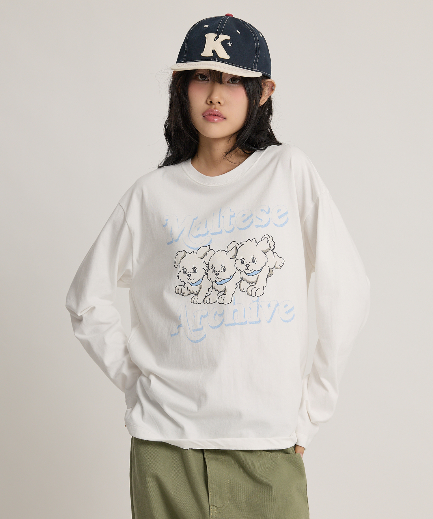 Maltese Archive Long Sleeve T-shirt VER.2 IVORY