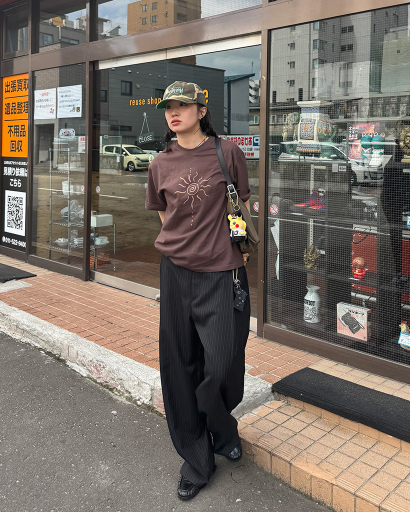 ストライプワイドスラックス | ファッション通販サイト NUGU
